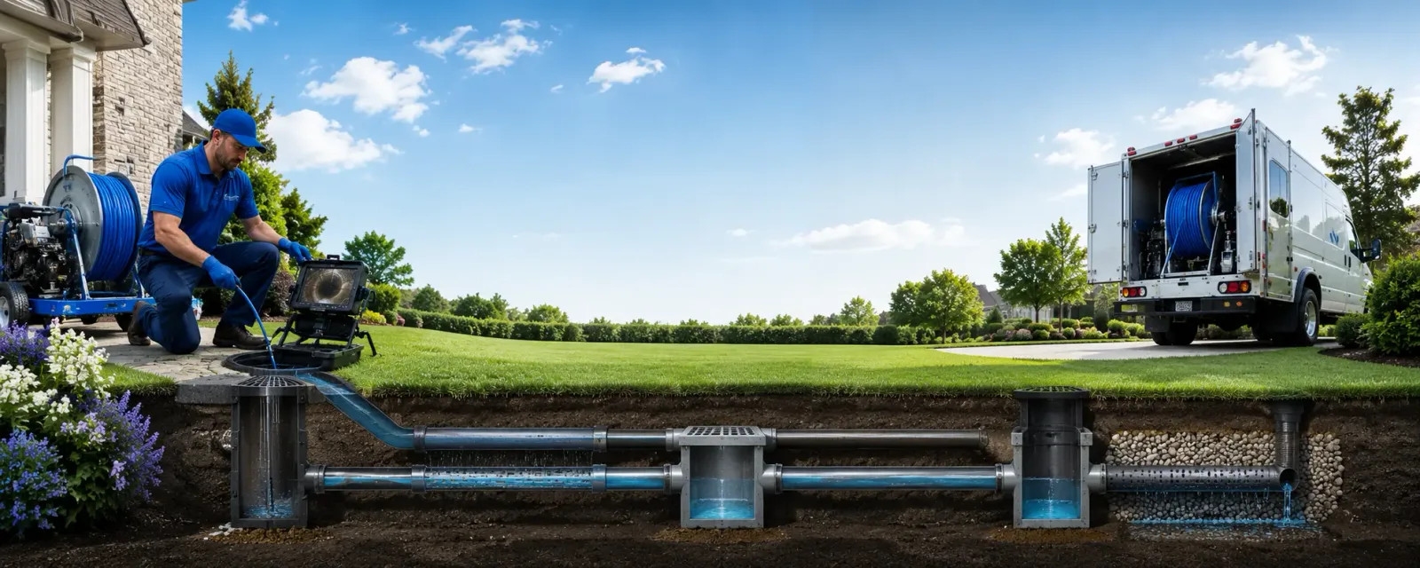 Outdoor drain cleaning information for Colchester, VT